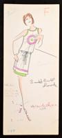 Karl Lagerfeld Fashion Drawing - Sold for $1,690 on 04-18-2019 (Lot 28).jpg